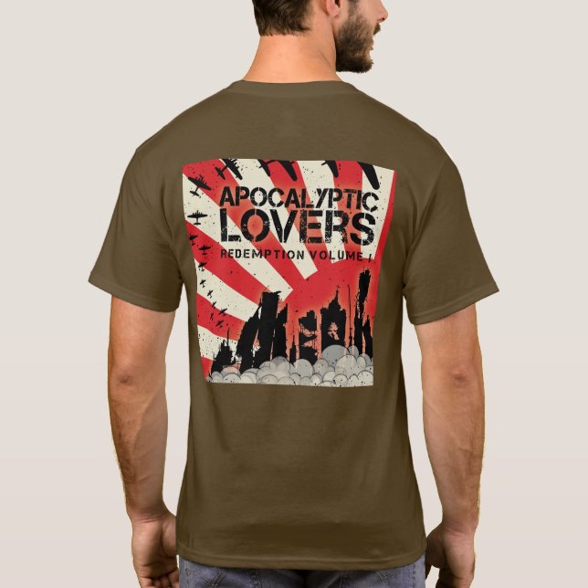 Apocalyptic Lovers - Redemption CD Art T. T-Shirt (Back)