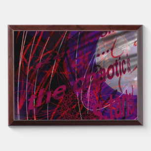 Apocalyptic Red Moon Award Plaque