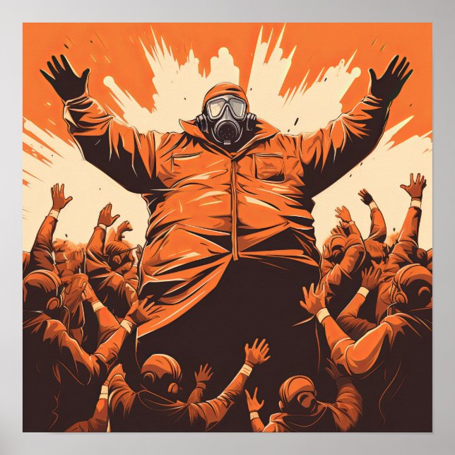 Apocalyptic Vanguard: The Communist Leader Amidst  Poster (Front)