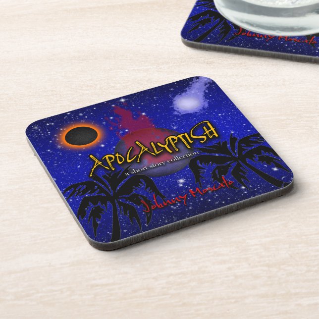 Apocalyptish Book Cover Beverage Coaster (Left Side)