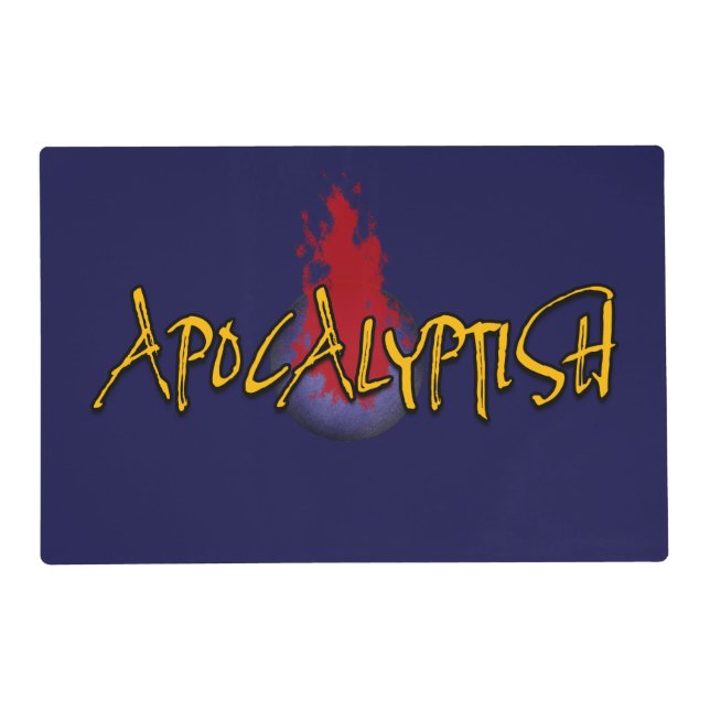 Apocalyptish Planet Design Placemat (Front)