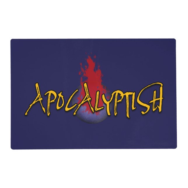Apocalyptish Planet Design Placemat (Front)