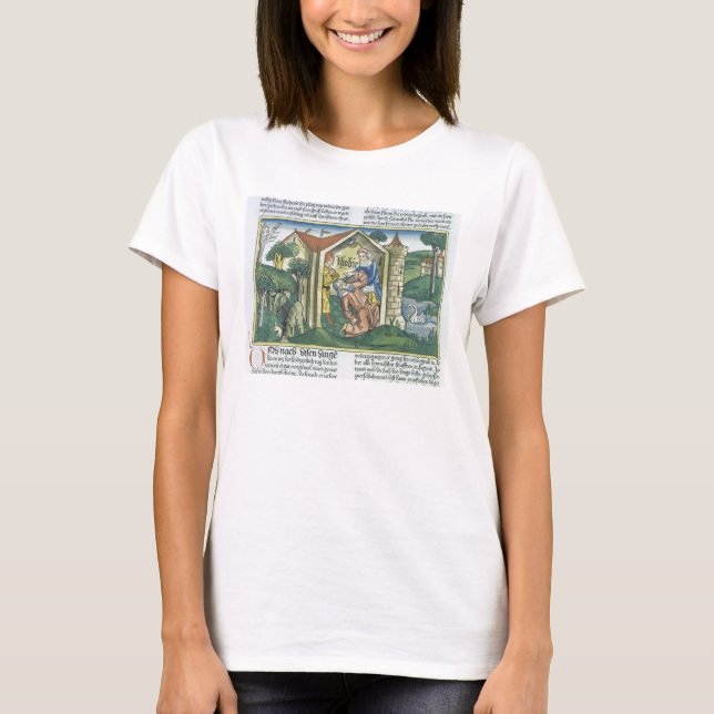 Apocrypha: Tobit is blinded by sparrow's droppings T-Shirt (Front)