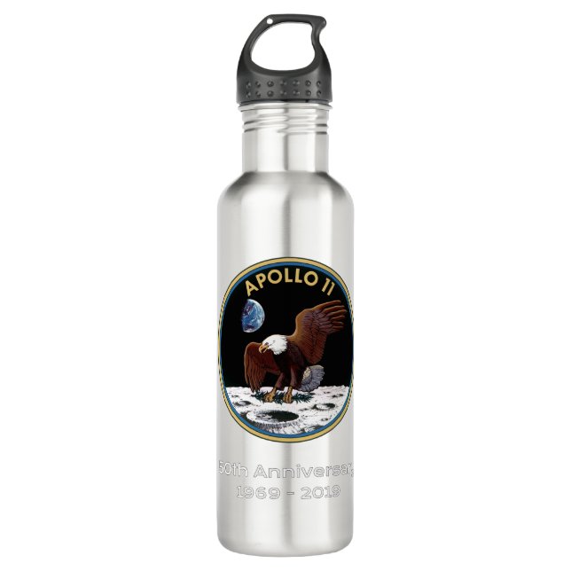 Apollo 11 50th Anniversary-2 Stainless Steel Water Bottle (Front)