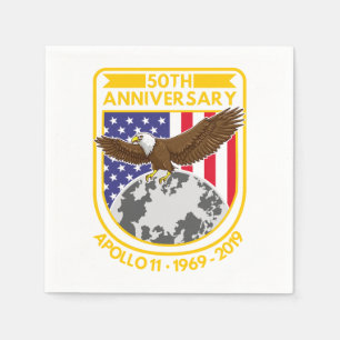 Apollo 11 50th Anniversary Celebration Party Paper Napkins