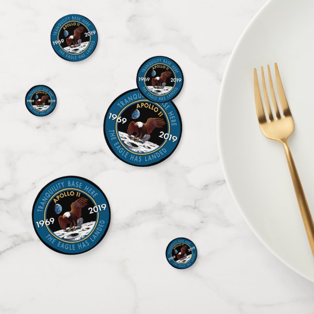 Apollo 11 50th Anniversary Mission Patch Insignia Confetti (Group)