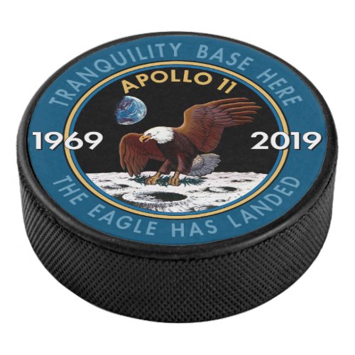 Apollo 11 50th Anniversary Mission Patch Insignia Hockey Puck