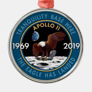Apollo 11 50th Anniversary Mission Patch Insignia Metal Ornament