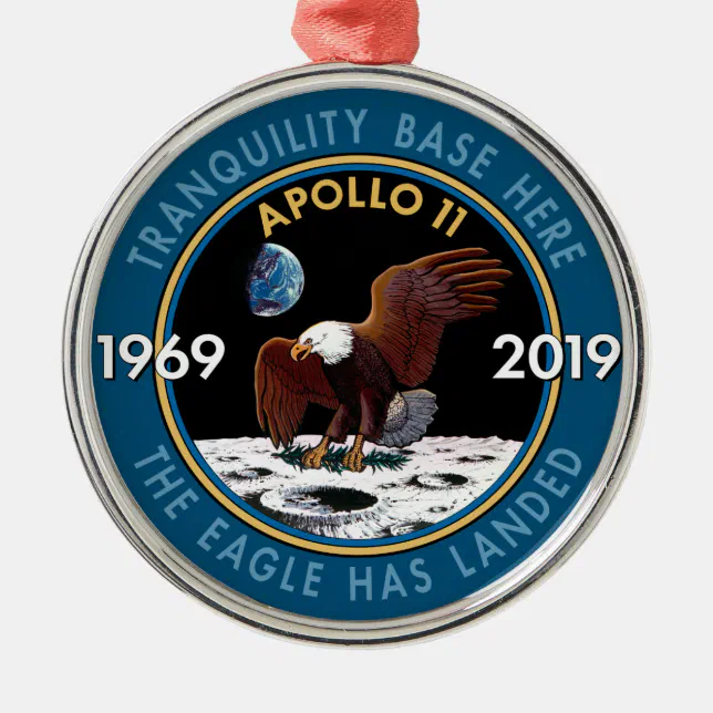 Apollo 11 50th Anniversary Mission Patch Insignia Metal Ornament | Zazzle