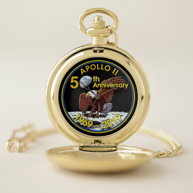 Apollo 11 50th Anniversary Pocket Watch (Inside)
