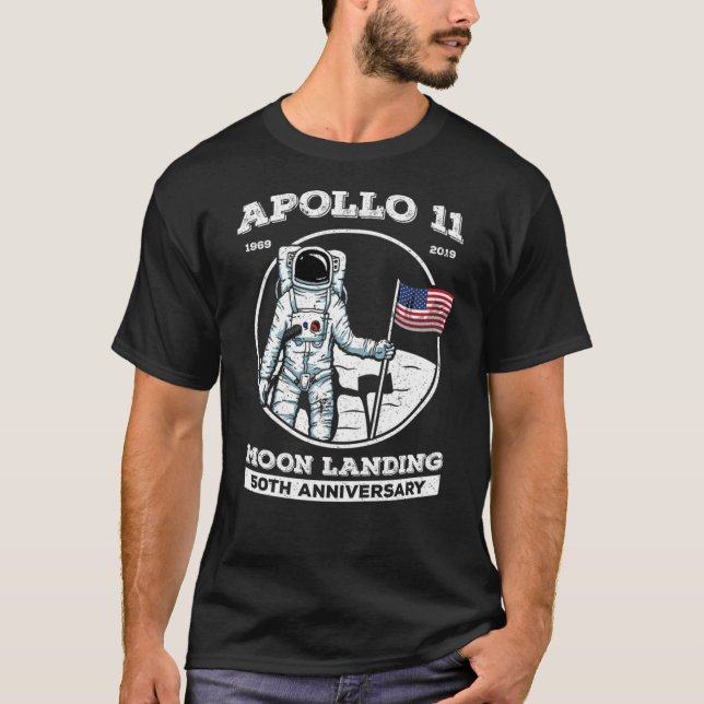 Apollo 11 50th Anniversary Shirt Moon Landing Gift (Front)