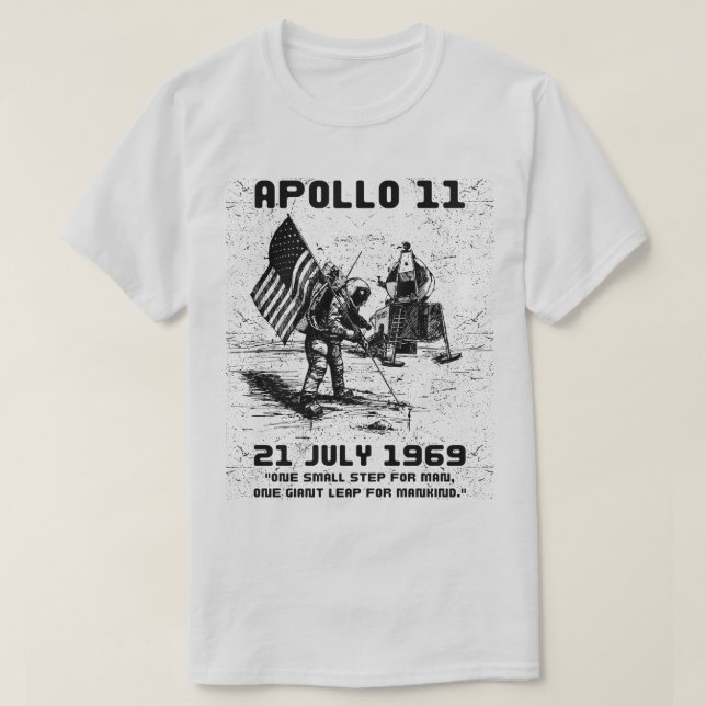 Apollo 11 Astronaut T-Shirt (Design Front)