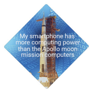 Apollo 11 Computing Power Graduation Cap Topper