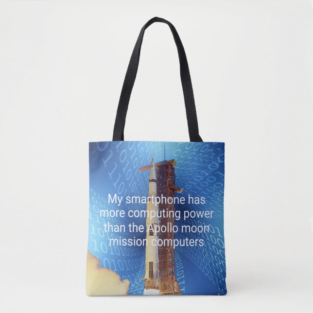 Apollo 11 Computing Power Tote Bag (Front)