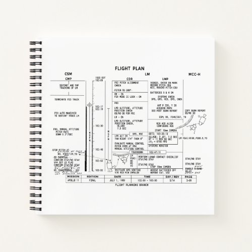 Apollo 11 Flight Plan Notebook