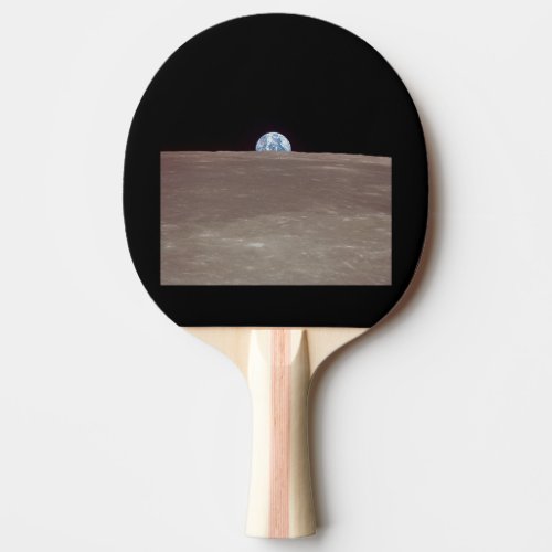 Apollo 11 image of Earth rising over limb of Moon Ping Pong Paddle