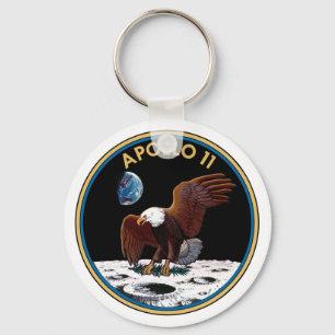 Apollo 11 insignia keychain