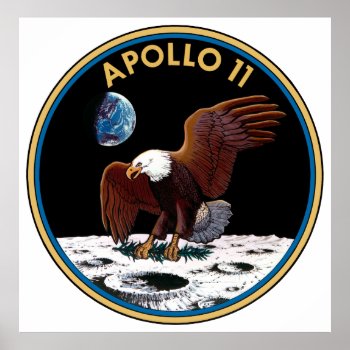 Apollo 11 Insignia Poster by SpacePhotography at Zazzle