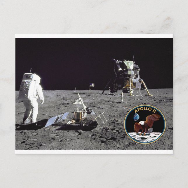 Apollo 11 landing site postcard (Front)