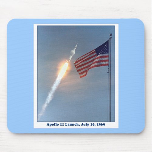 Apollo 11 Launch July 16 1969 Mouse Pad