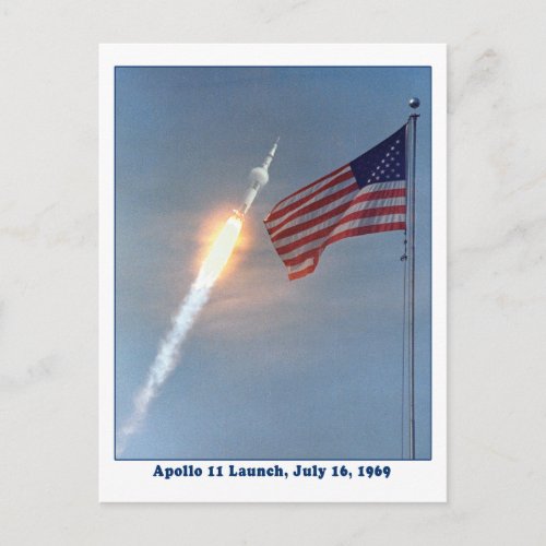 Apollo 11 Launch July 16 1969 Postcard