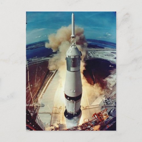 Apollo 11 Lift Off Postcard