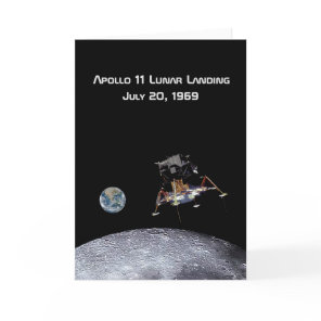 Apollo 11 Lunar Landing Card