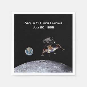 Apollo 11 Lunar Landing Napkins
