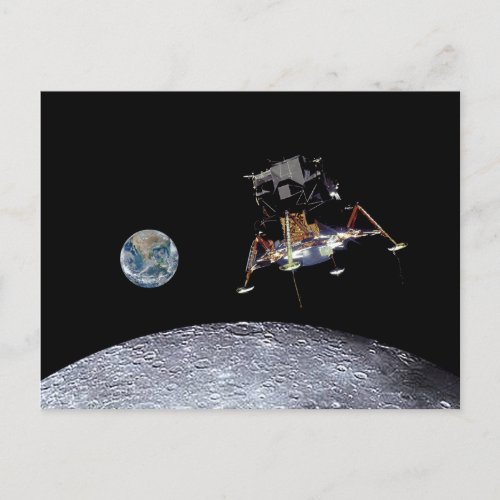 Apollo 11 Lunar Landing Postcard