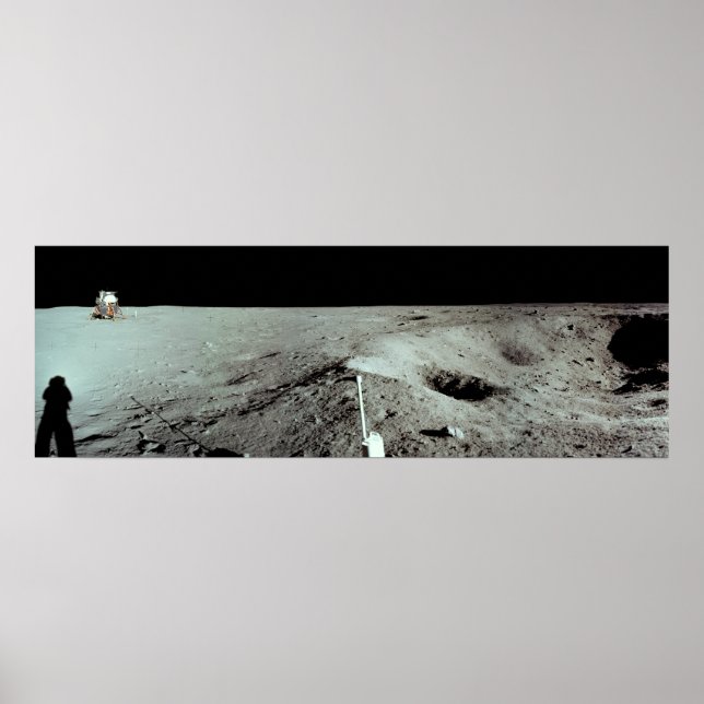 Apollo 11 Lunar Landing Site Poster (Front)
