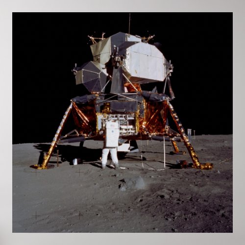 Apollo 11 Lunar Module Eagle on the Moon Poster