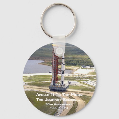 Apollo 11 Mission to the Moon Anniversary Keychain