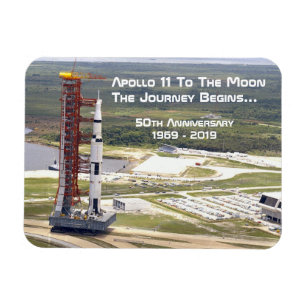 Apollo 11 Mission to the Moon Anniversary Magnet