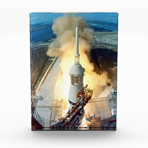 Apollo 11 Moon Landing Launch Kennedy Space Cente Photo Block