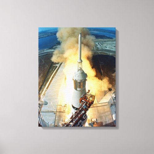 Apollo 11 Moon Landing Launch Kennedy Space Center Canvas Print