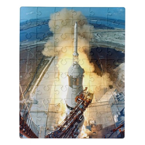 Apollo 11 Moon Landing Launch Kennedy Space Center Jigsaw Puzzle