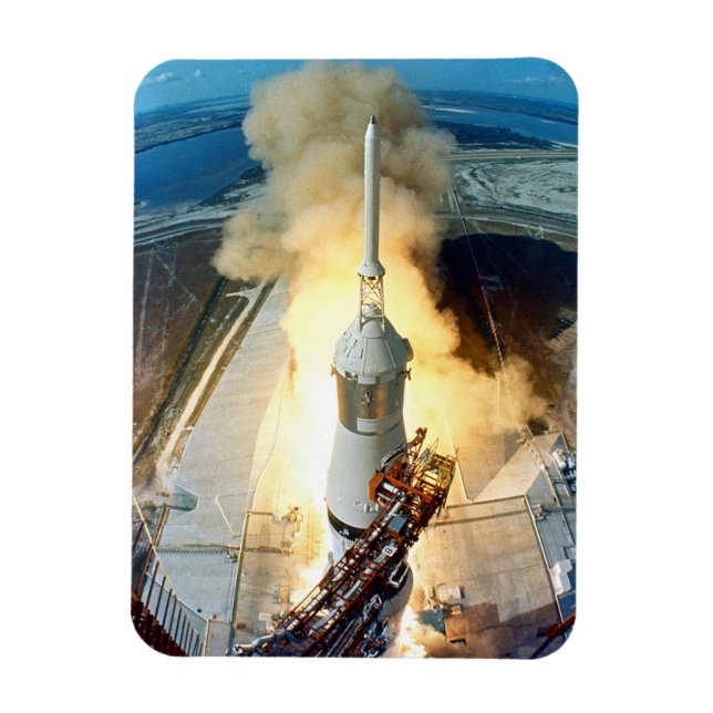 Apollo 11 Moon Landing Launch Kennedy Space Center Magnet (Vertical)