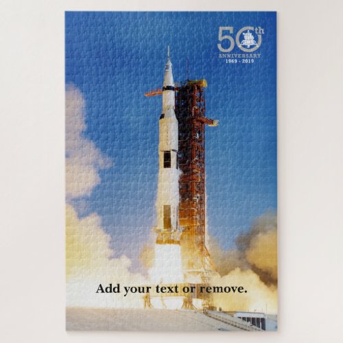 Apollo 11 Moon Mission Saturn V 50th Anniversary Jigsaw Puzzle