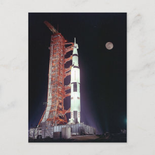 Apollo 11 Saturn V Rocket Postcard