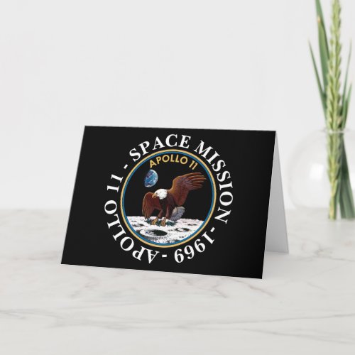 Apollo 11 Space Mission 1969 Insignia Card