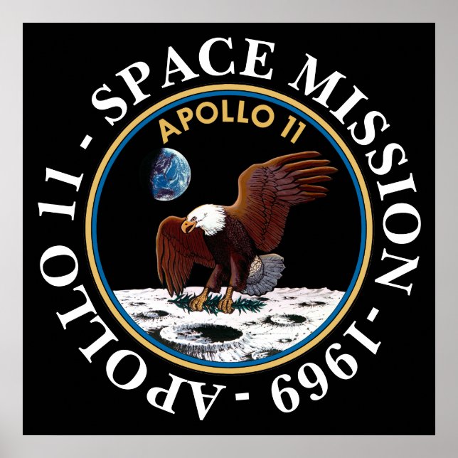 Apollo 11 Space Mission 1969 Insignia Poster (Front)