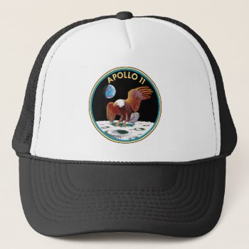 Apollo 11 Trucker Hat by Dozzle at Zazzle