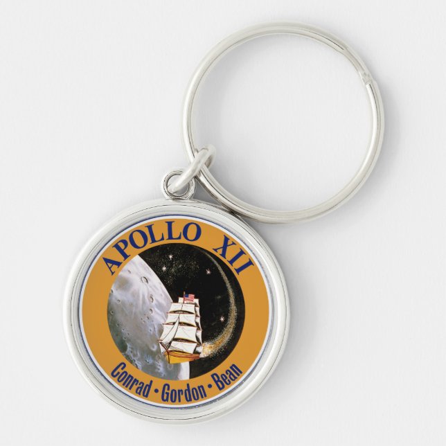 Apollo 12 Mission Patch Logo Keychain (Front)