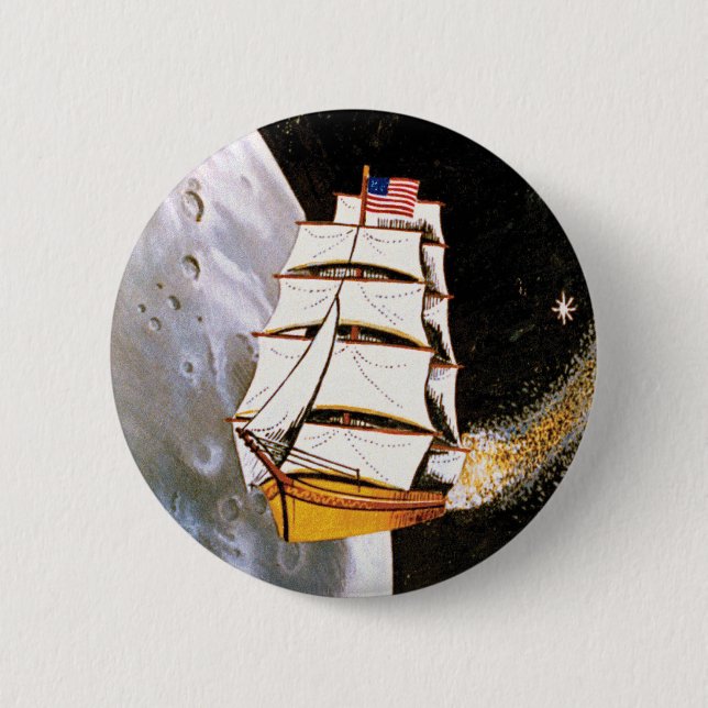 Apollo 12 Mission Patch Logo Pinback Button (Front)