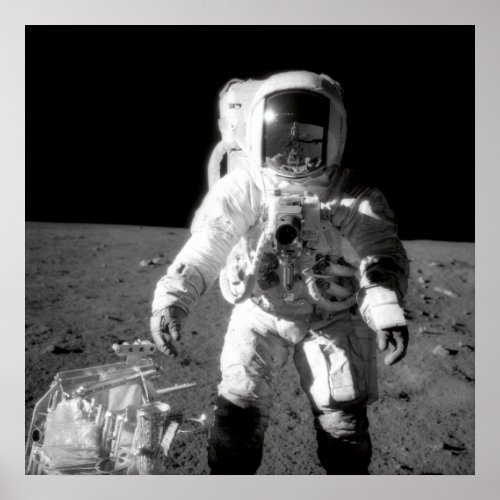Apollo 12 Moonwalk Poster