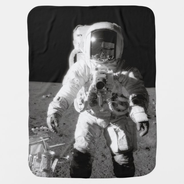 Apollo 12 Moonwalk Receiving Blanket (Front)
