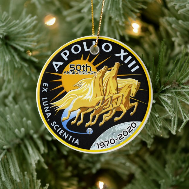Apollo 13 50th Anniversary 1970 - 2020 Ceramic Ornament (Tree)