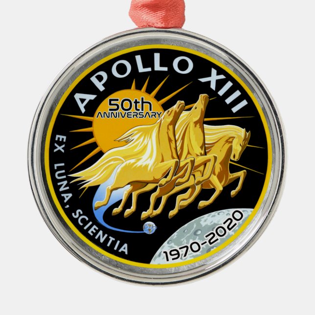 Apollo 13 50th Anniversary 1970 - 2020 Metal Ornament (Front)