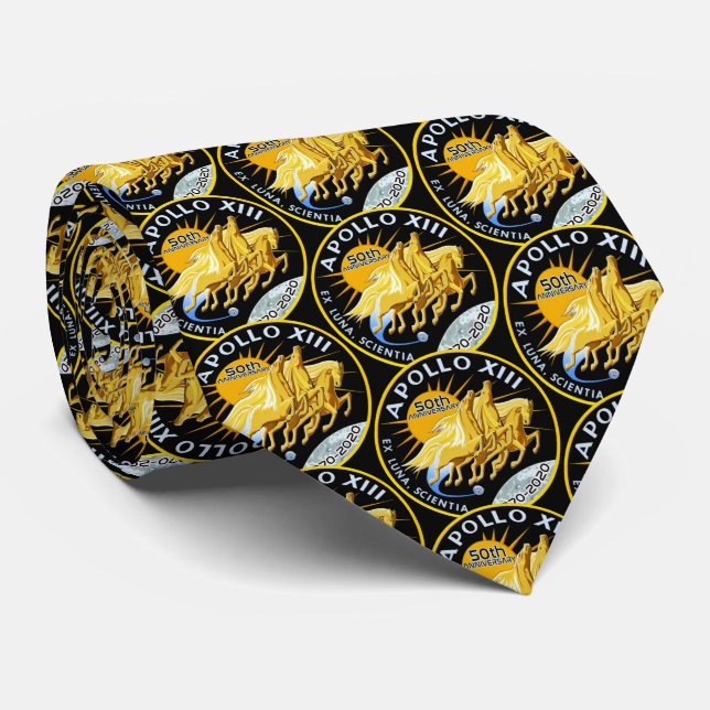 Apollo 13 50th Anniversary 1970 - 2020 Neck Tie (Rolled)