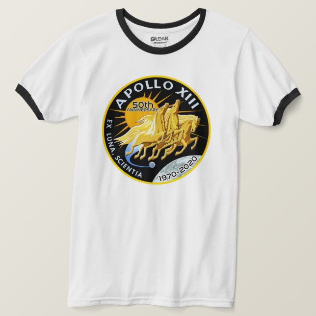 Apollo 13 50th Anniversary 1970 - 2020 T-Shirt (Design Front)